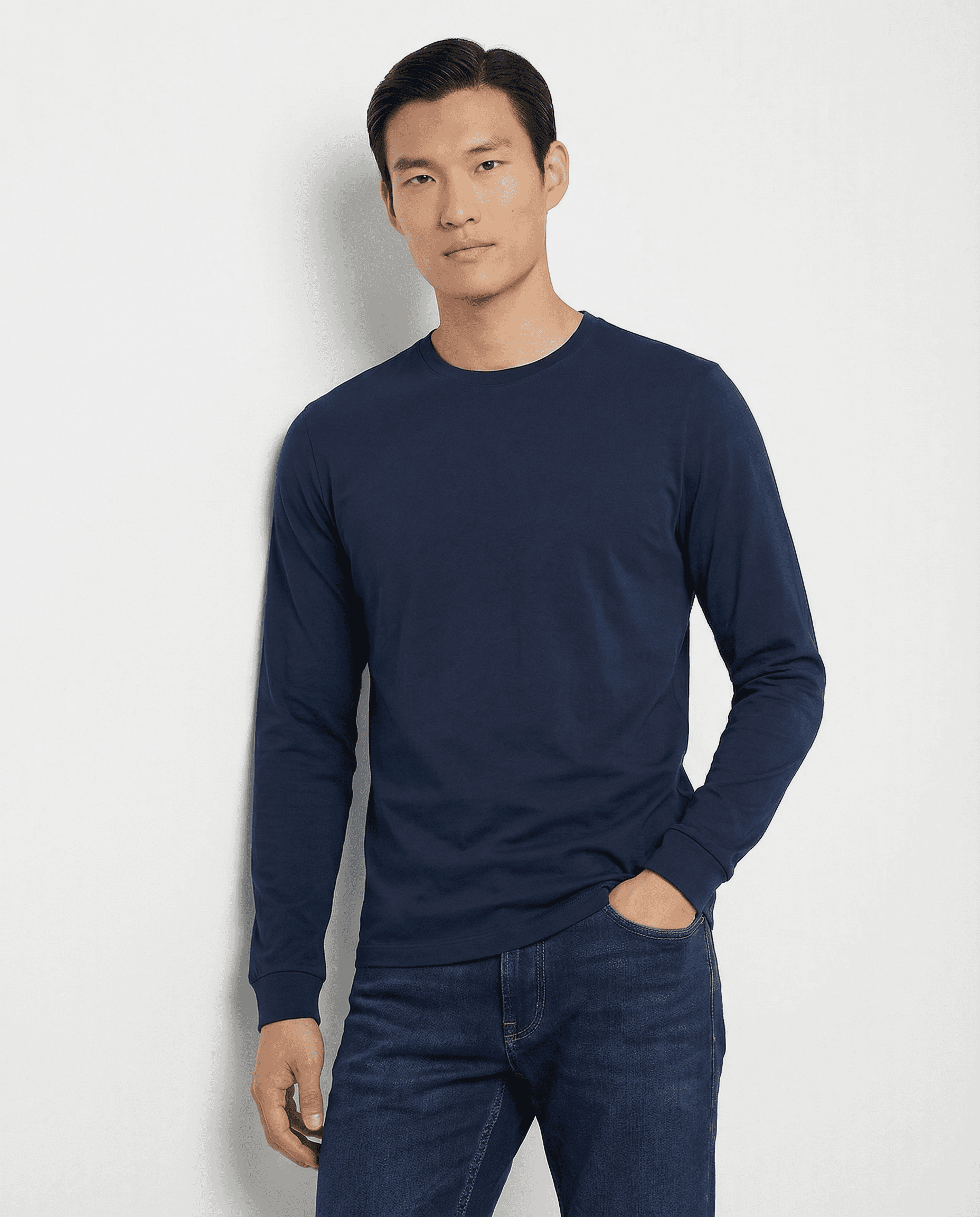 PUGLIA Sweater – 100% Scottish Cotton – Adriatico Blue