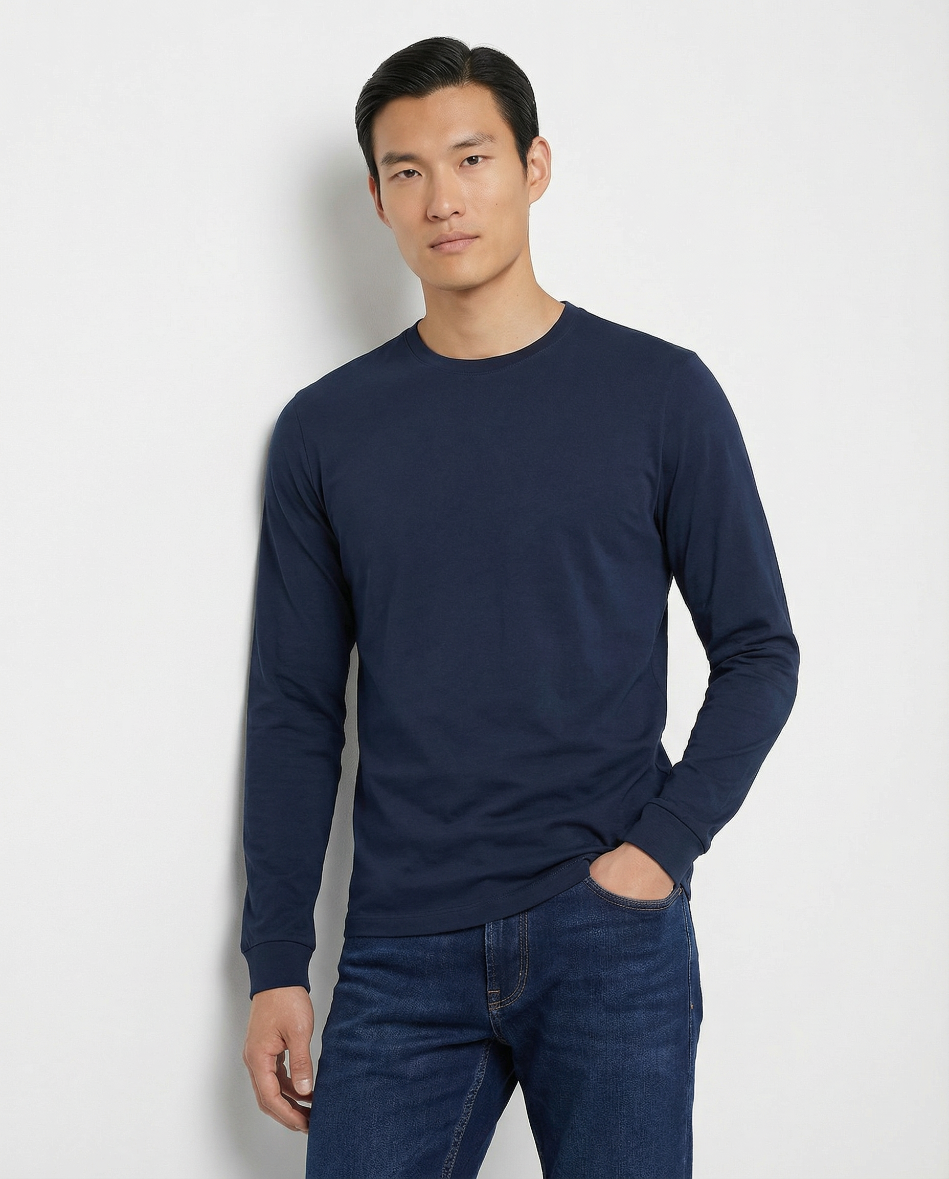 PUGLIA Sweater – 100% Scottish Cotton – Adriatico Blue