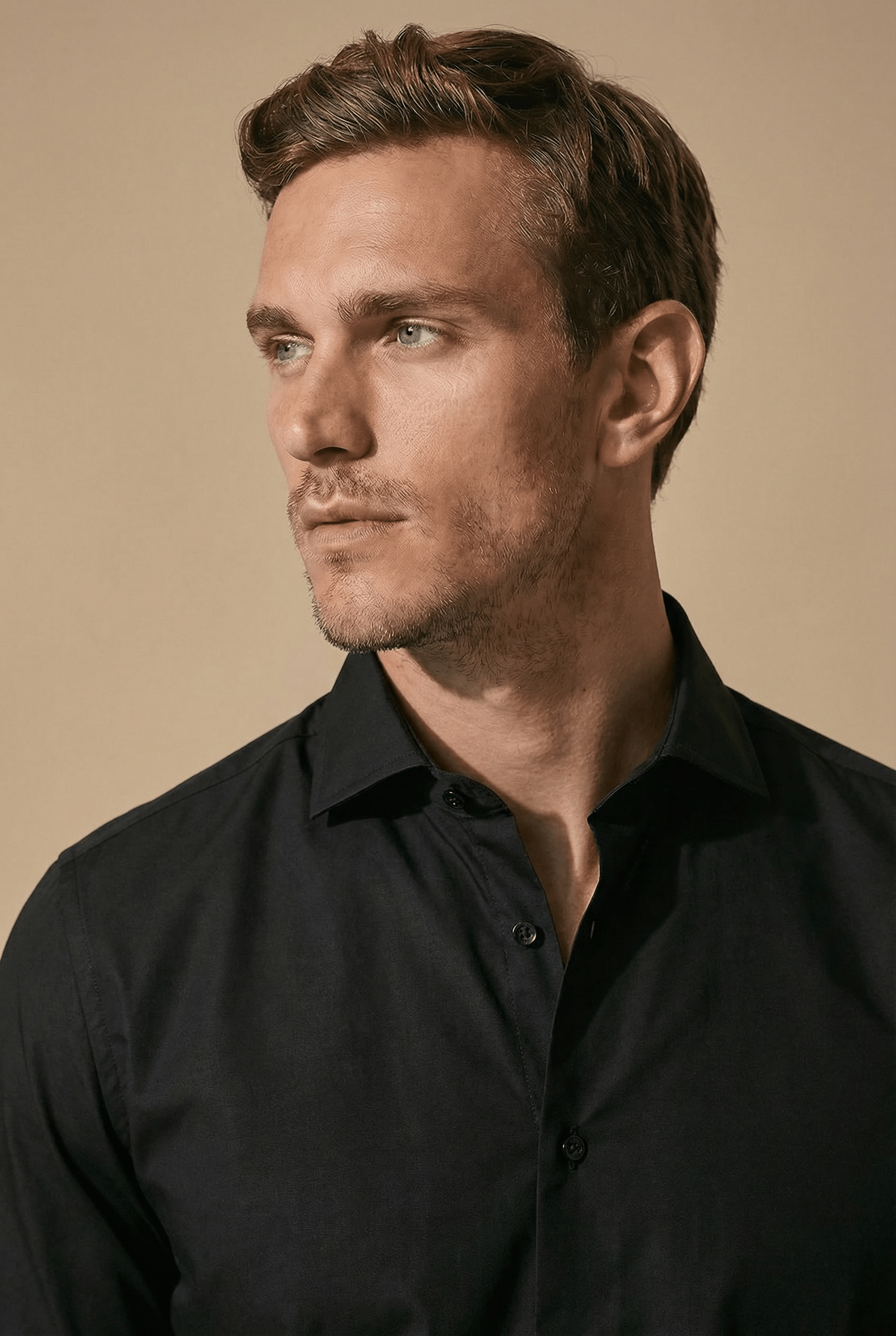 TOLENTINO – Black Italian Shirt - Gabriel Collezione