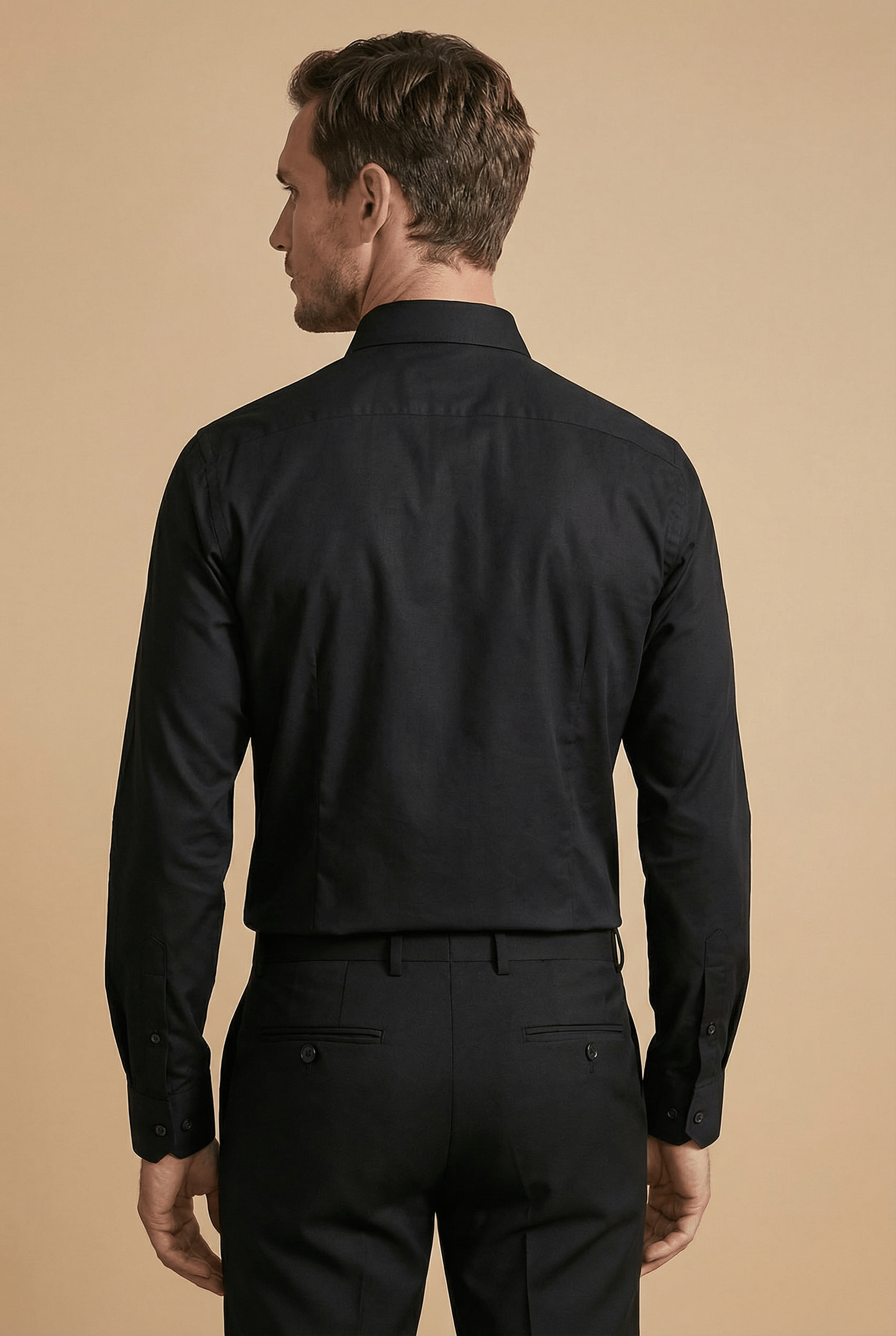 TOLENTINO – Black Italian Shirt - Gabriel Collezione