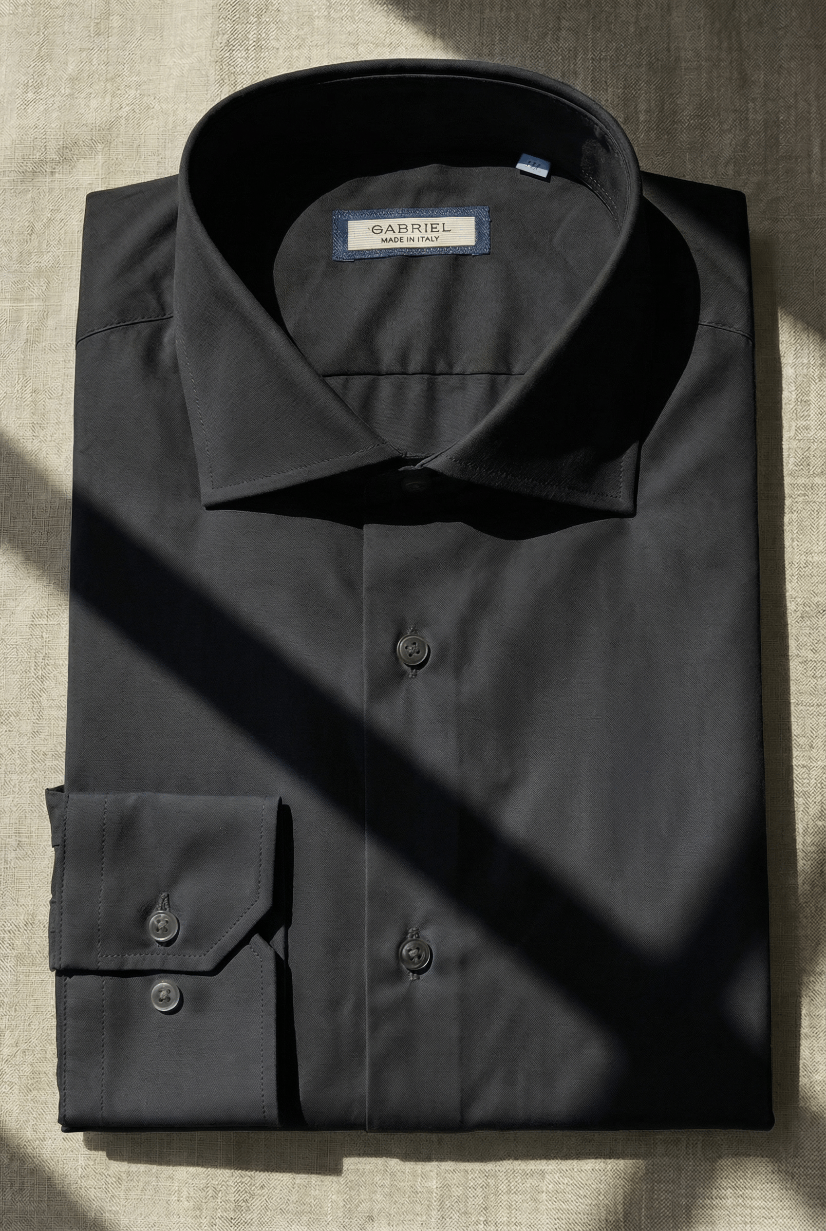 TOLENTINO – Black Italian Shirt - Gabriel Collezione