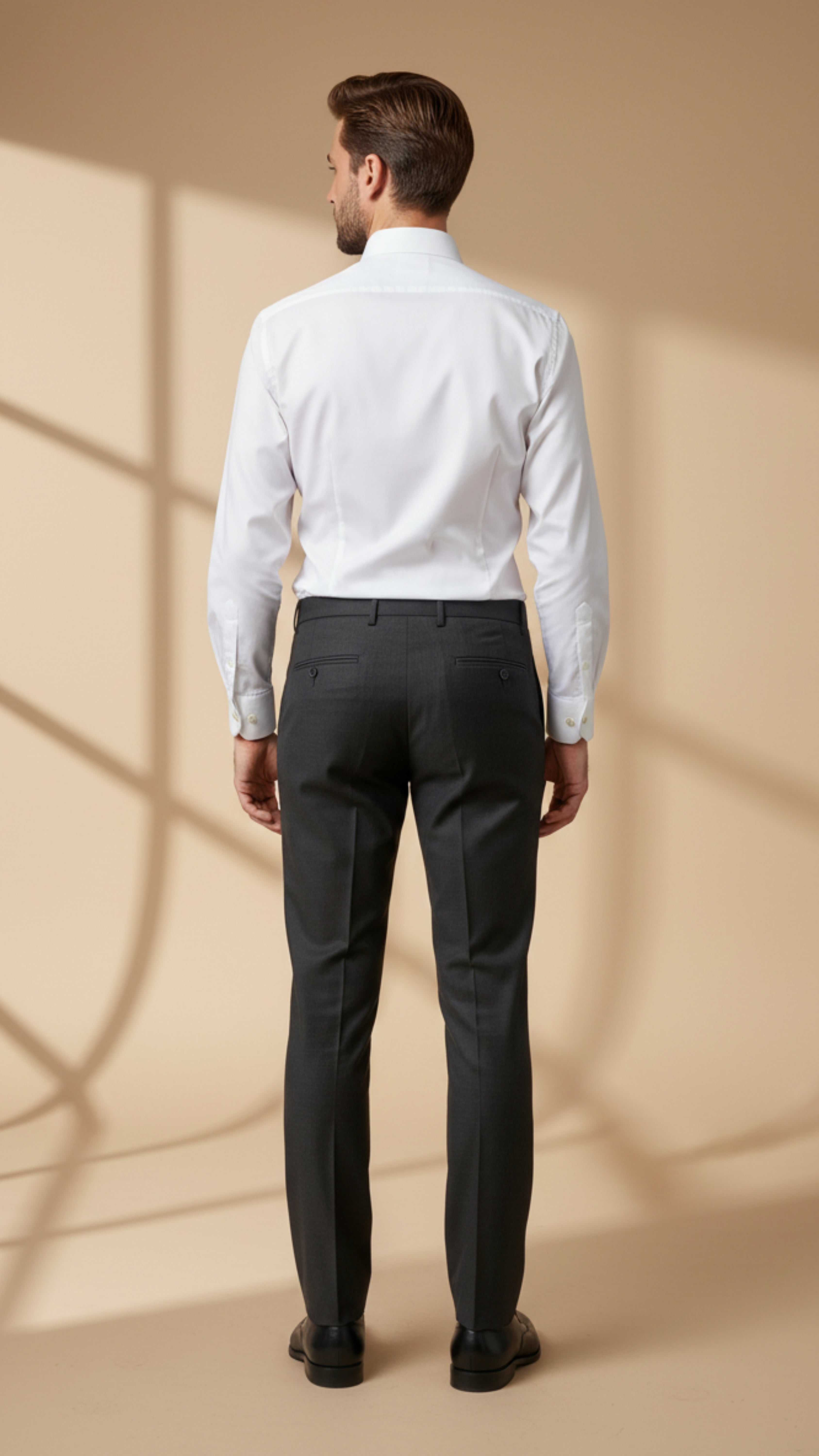 Ravenna Tailored Trousers – Anthracite Grey - Gabriel Collezione