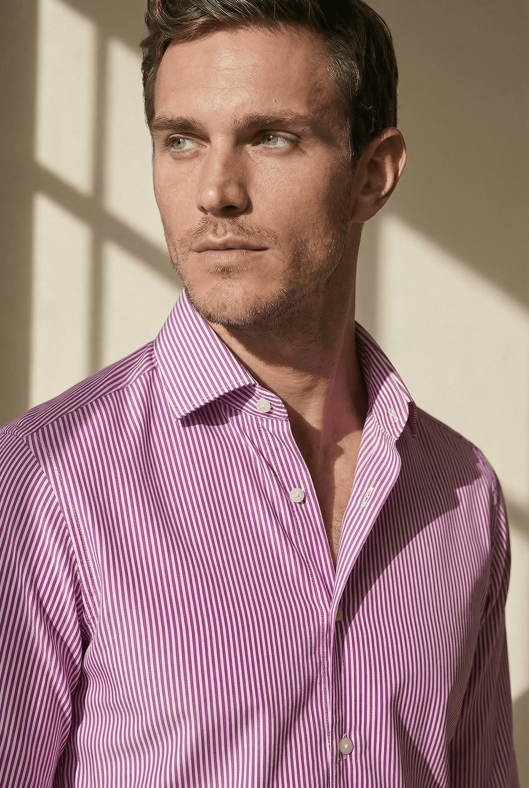 TOLENTINO – Pink Striped Italian Shirt