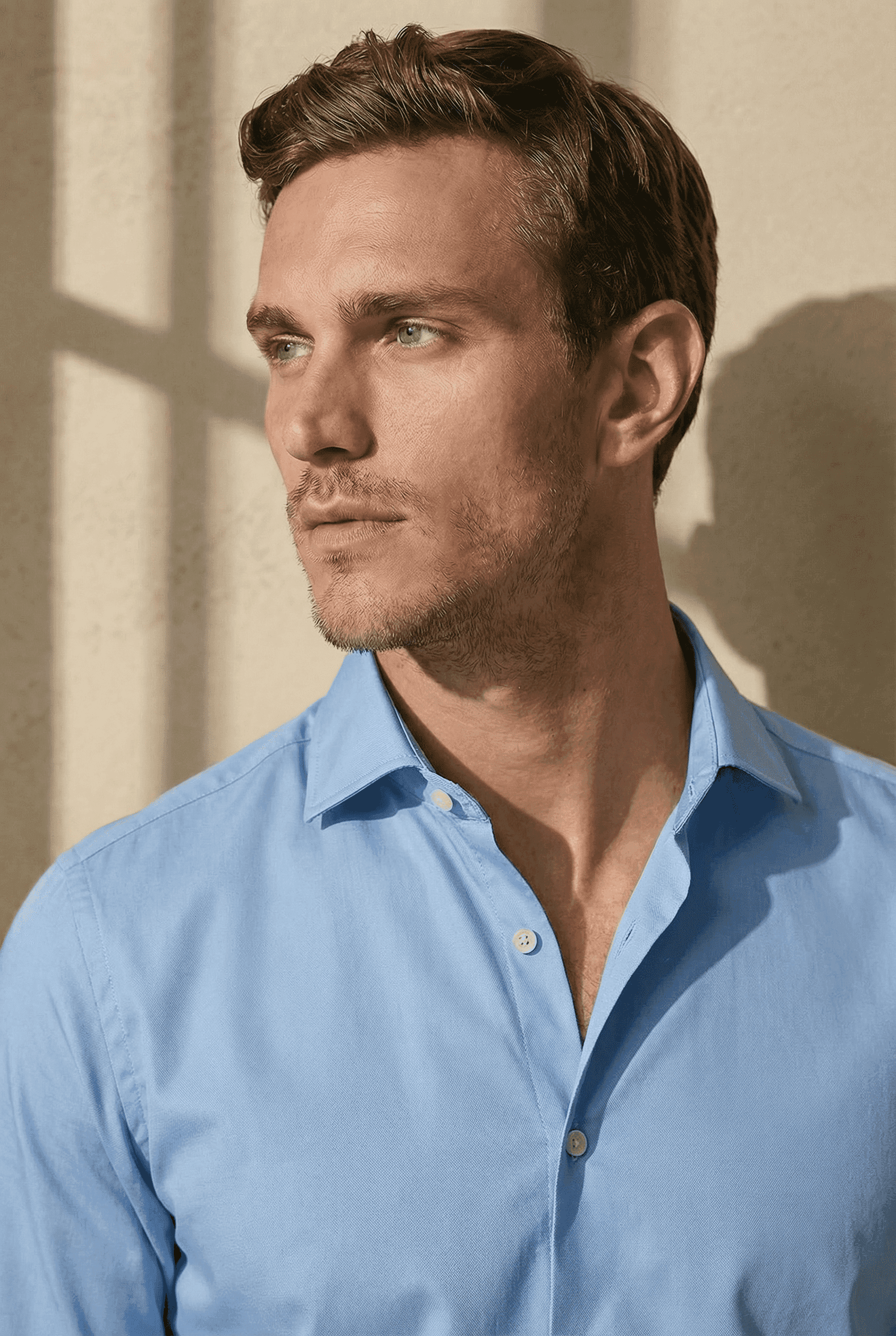 TOLENTINO – Light Blue Italian Shirt - Gabriel Collezione