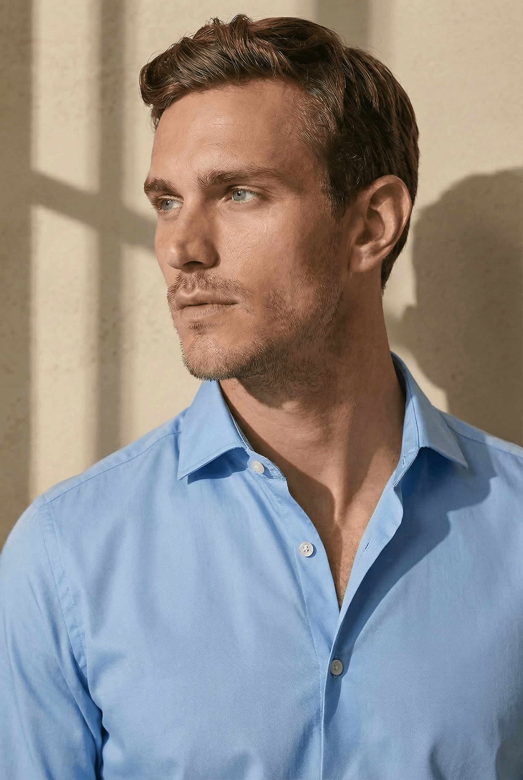TOLENTINO – Light Blue Italian Shirt - Gabriel Collezione