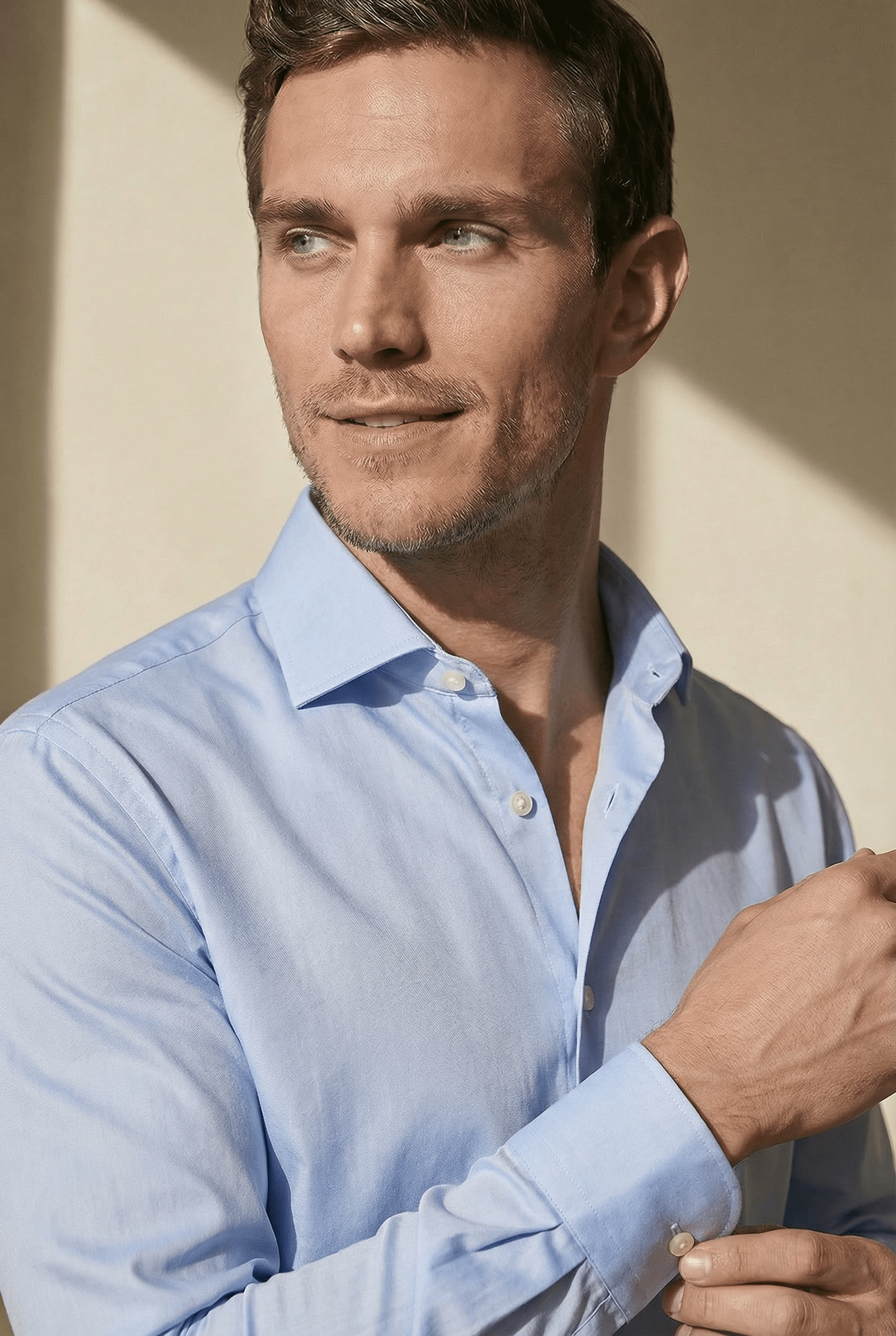 TOLENTINO – Light Sky Blue Italian Shirt - Gabriel Collezione