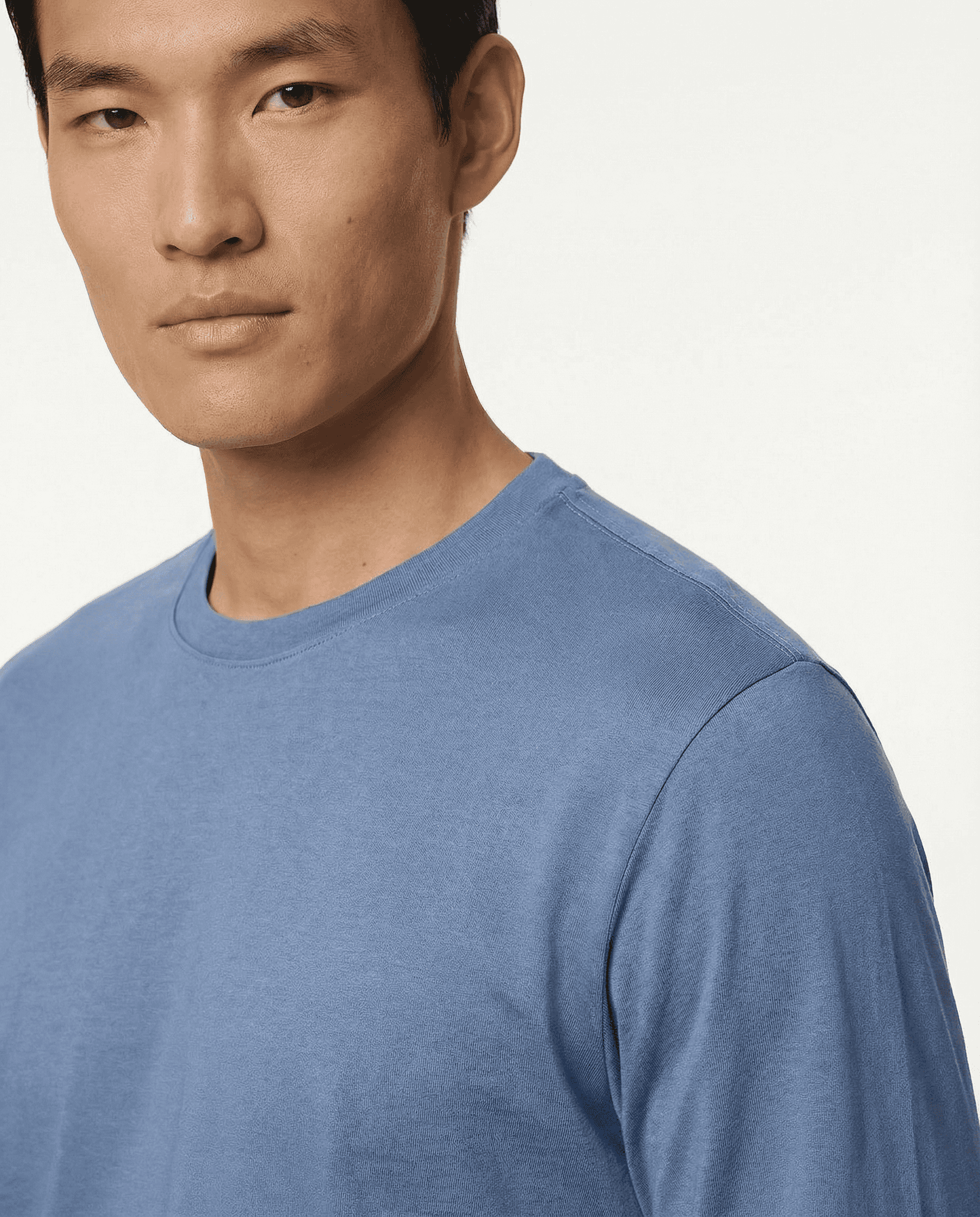 PUGLIA Sweater – 100% Scottish Cotton – Cielo Blue