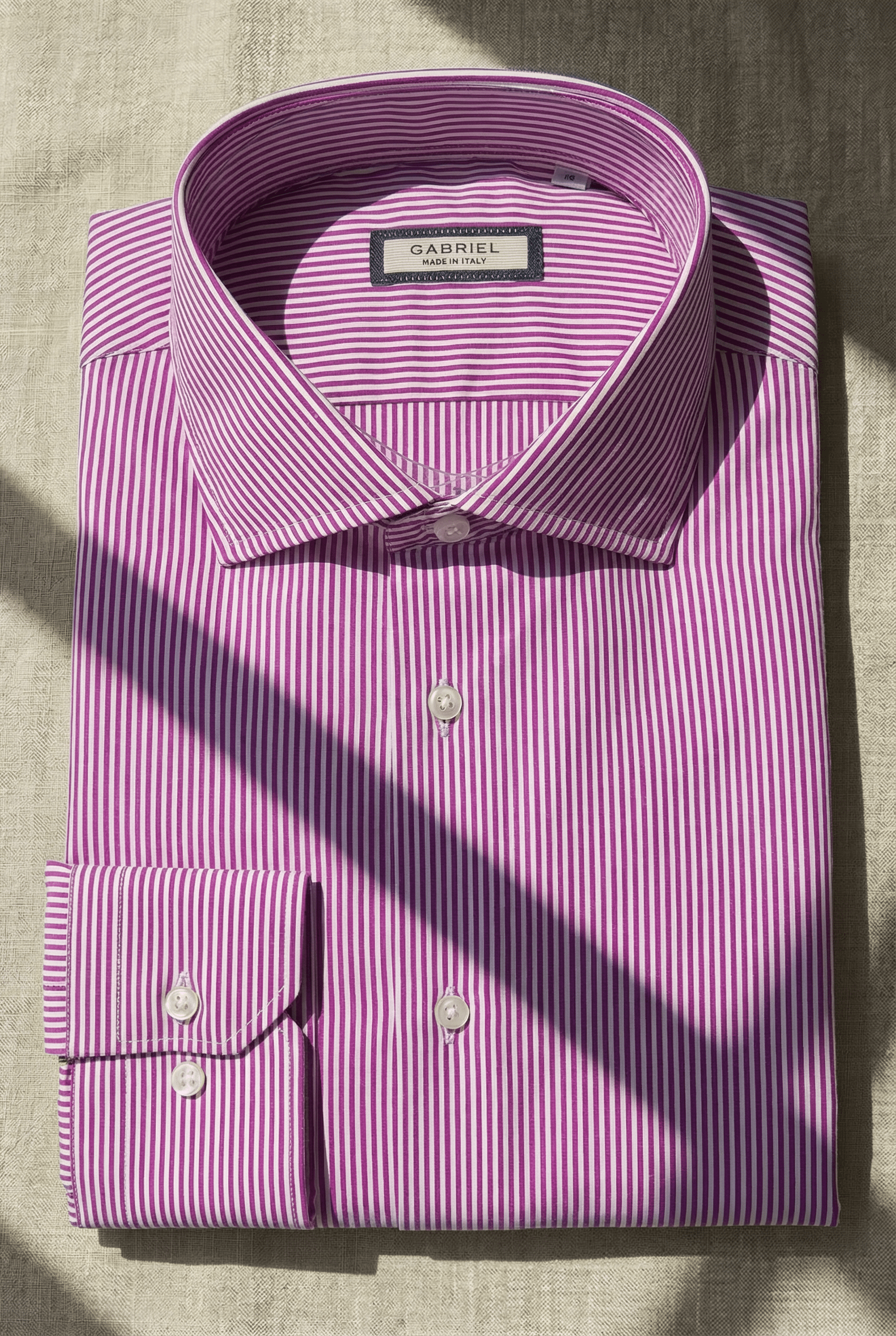 TOLENTINO – Pink Striped Italian Shirt