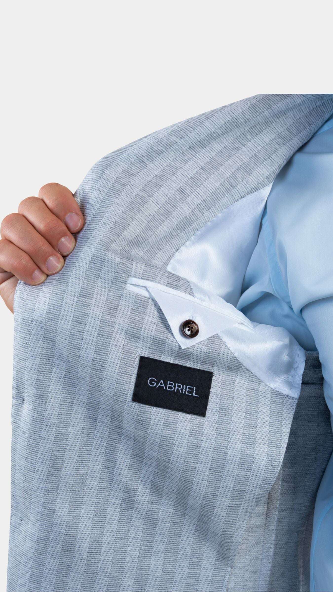 Biella Grey/White Blazer - Gabriel Collezione