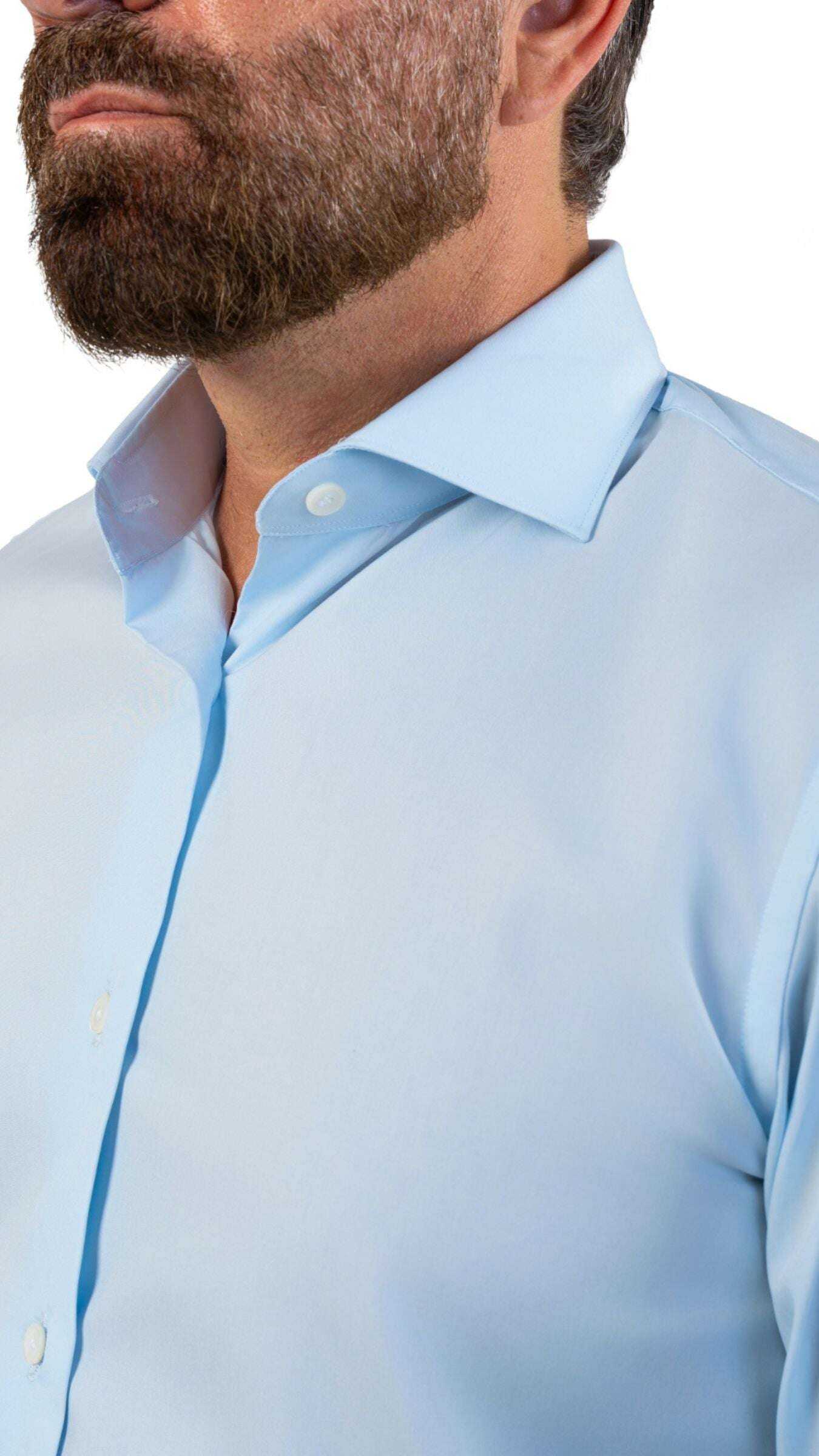 Cordone x Gabriel Sky-Blue Poplin Shirt - Gabriel Collezione