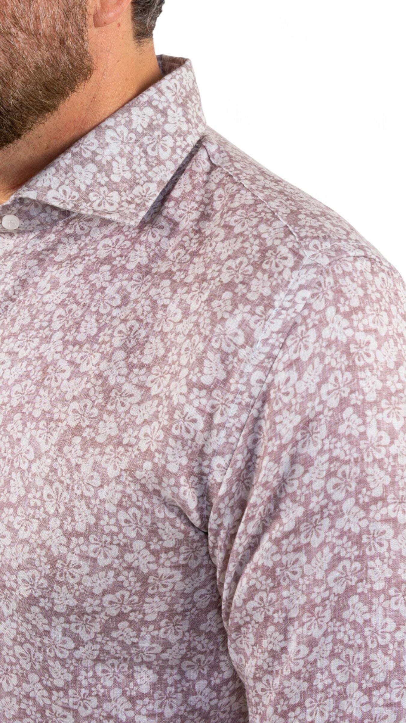 Fefe Floral Linen Shirt - Gabriel Collezione