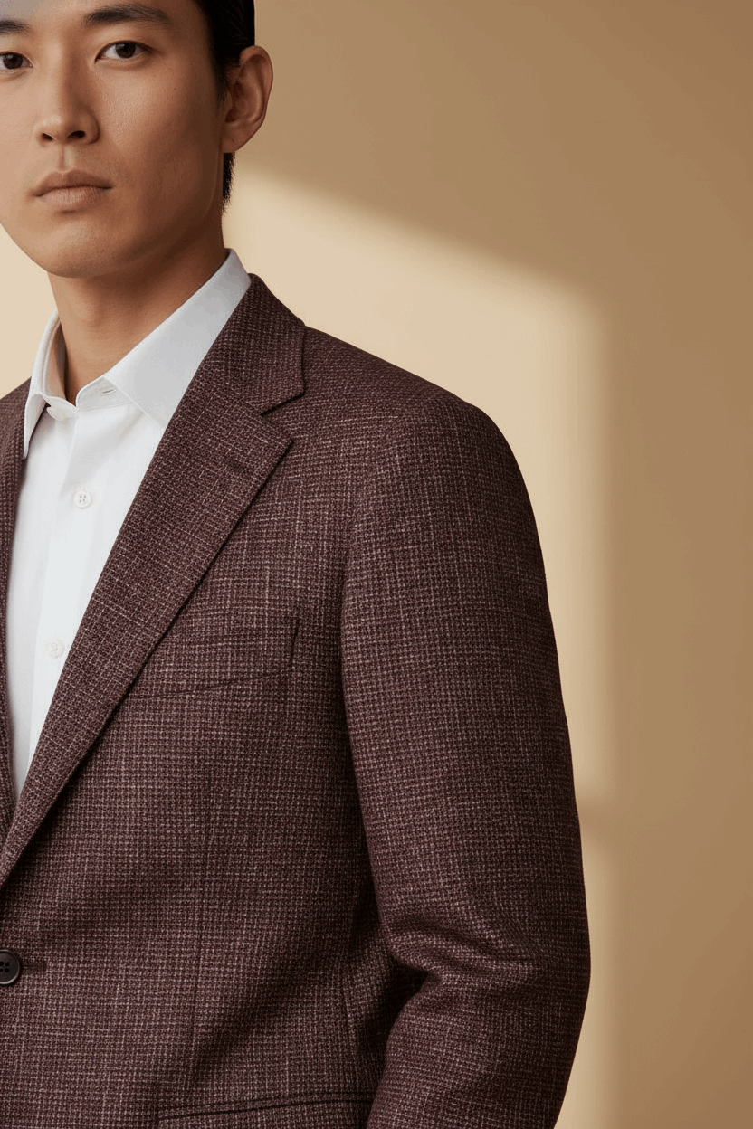 Capri Tailored Blazer – Brown & Blue - Gabriel Collezione