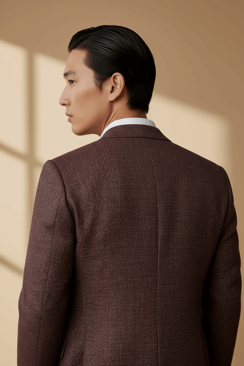 Capri Tailored Blazer – Brown & Blue - Gabriel Collezione