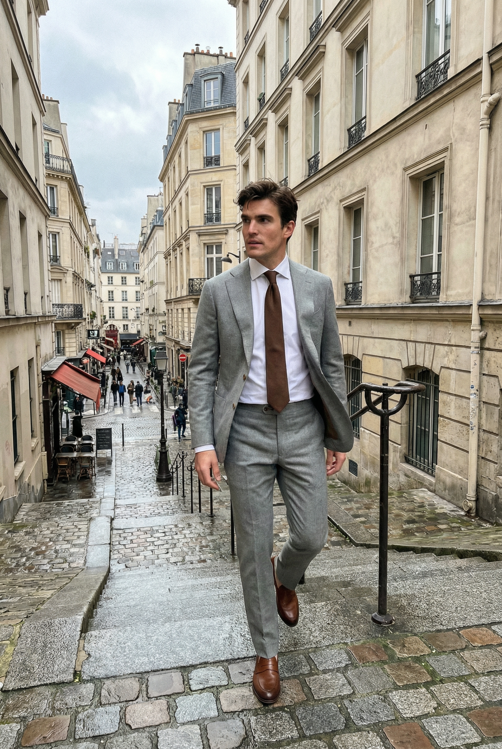 AREZZO Suit – Light Grey – Zignone Fabric – 96% Wool, 4% Cashmere