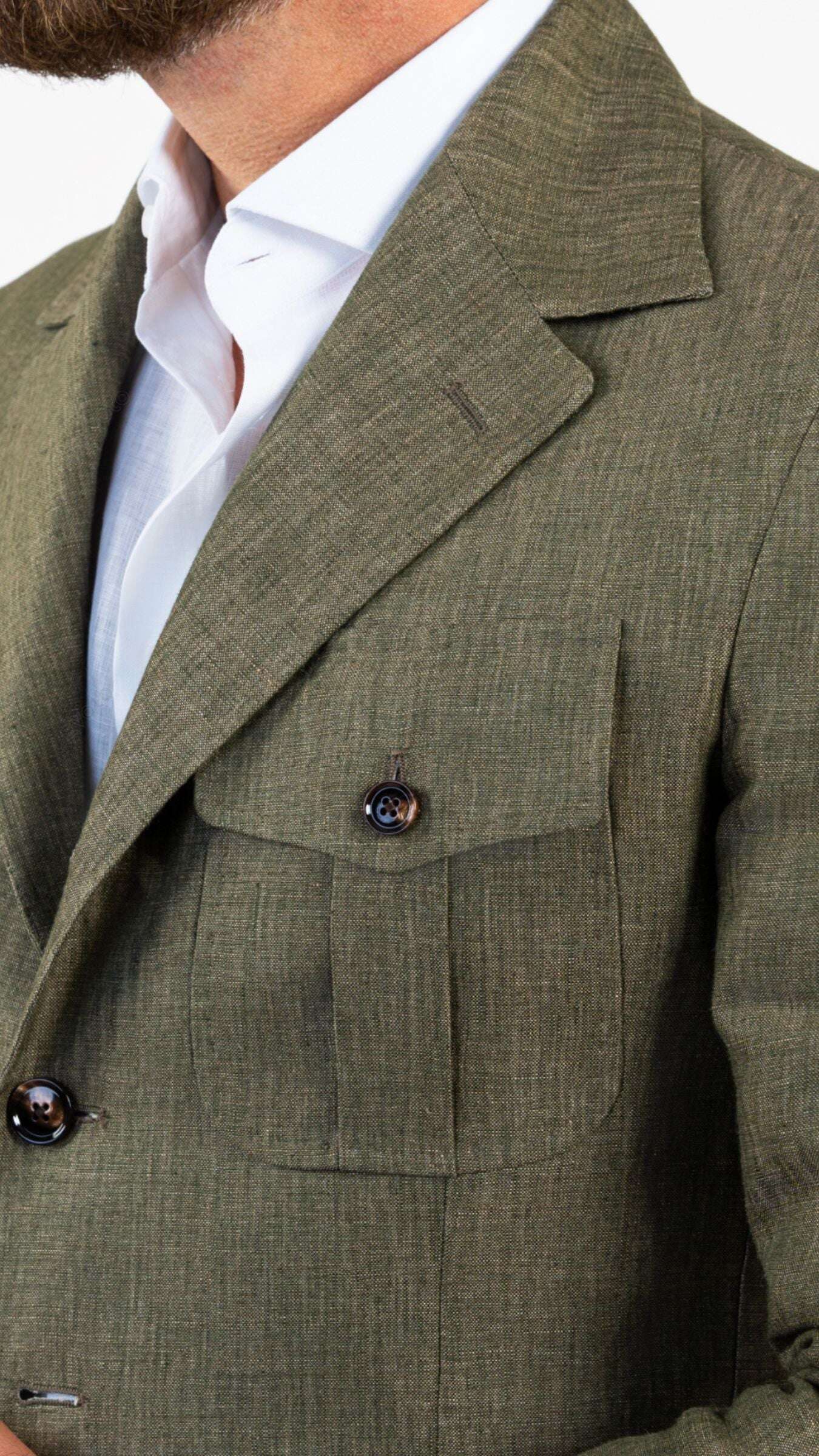 MALTA KHAKI SAFARI JACKET - Gabriel Collezione