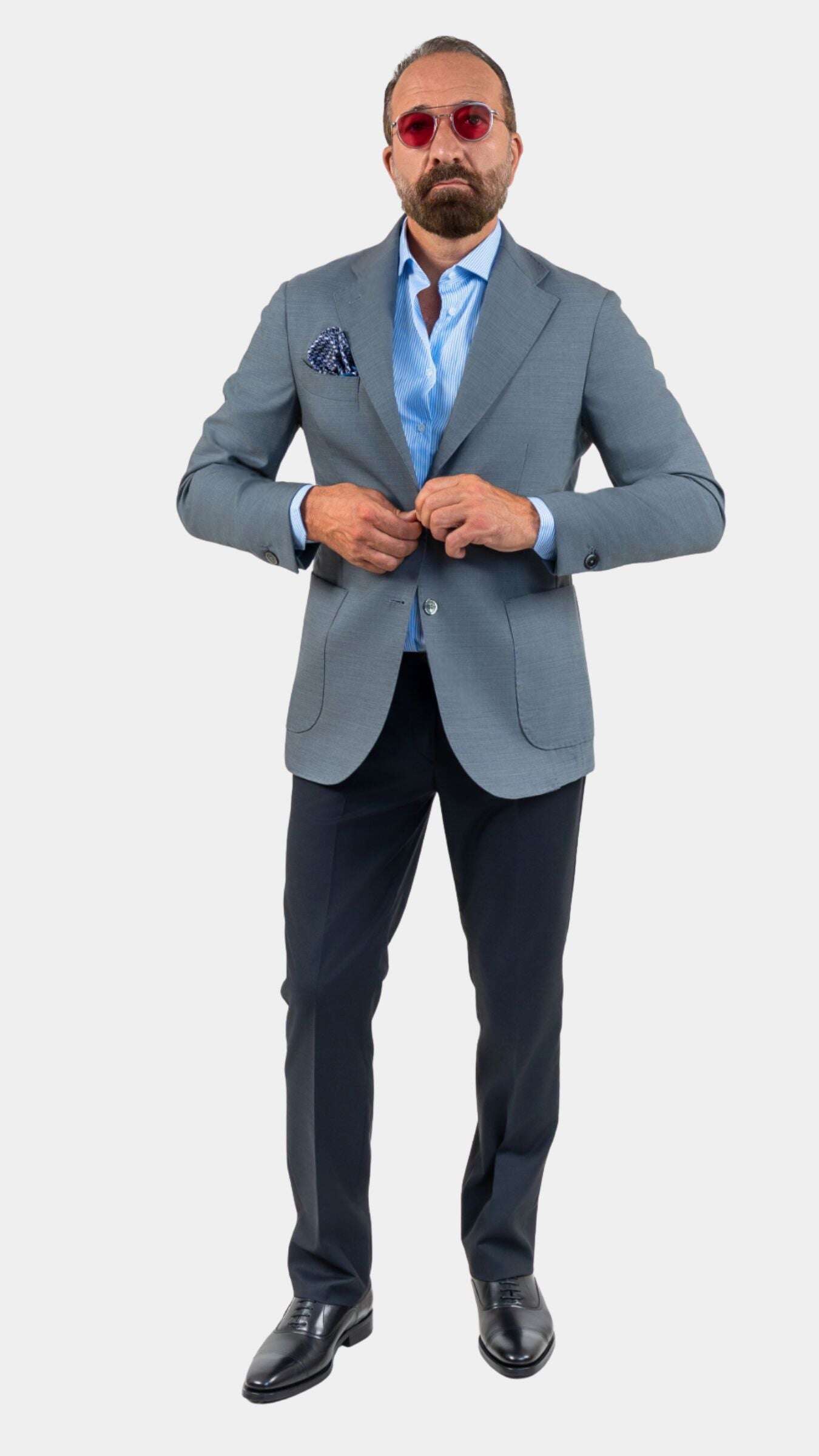 Tasmania Grey Blazer - Gabriel Collezione