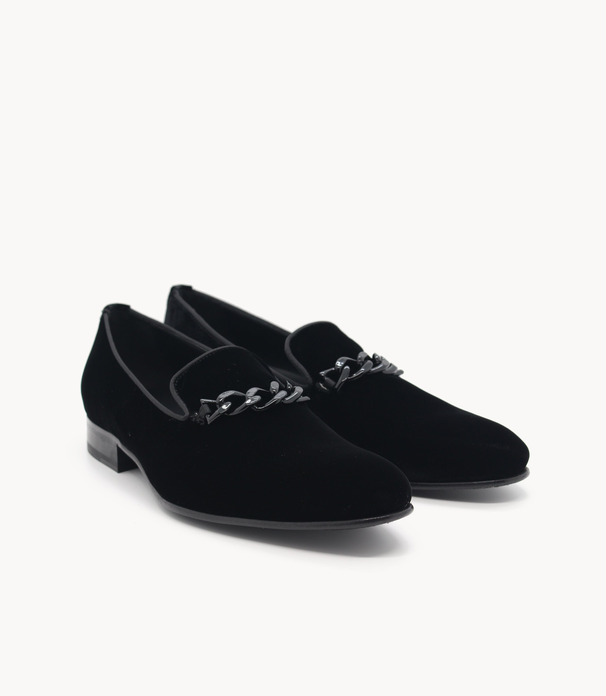 LUIGI BLACK VELVET GABRIEL SHOES