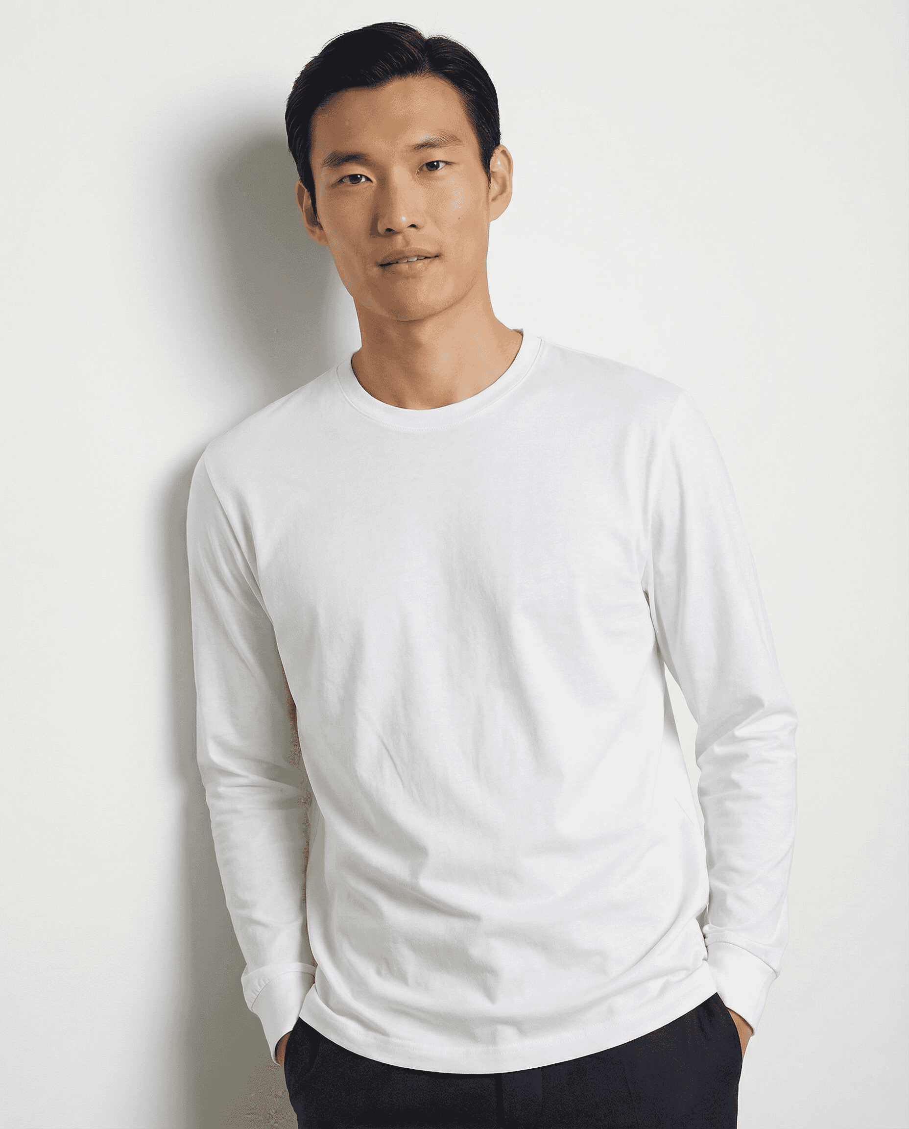 PUGLIA Sweater – 100% Scottish Cotton – White