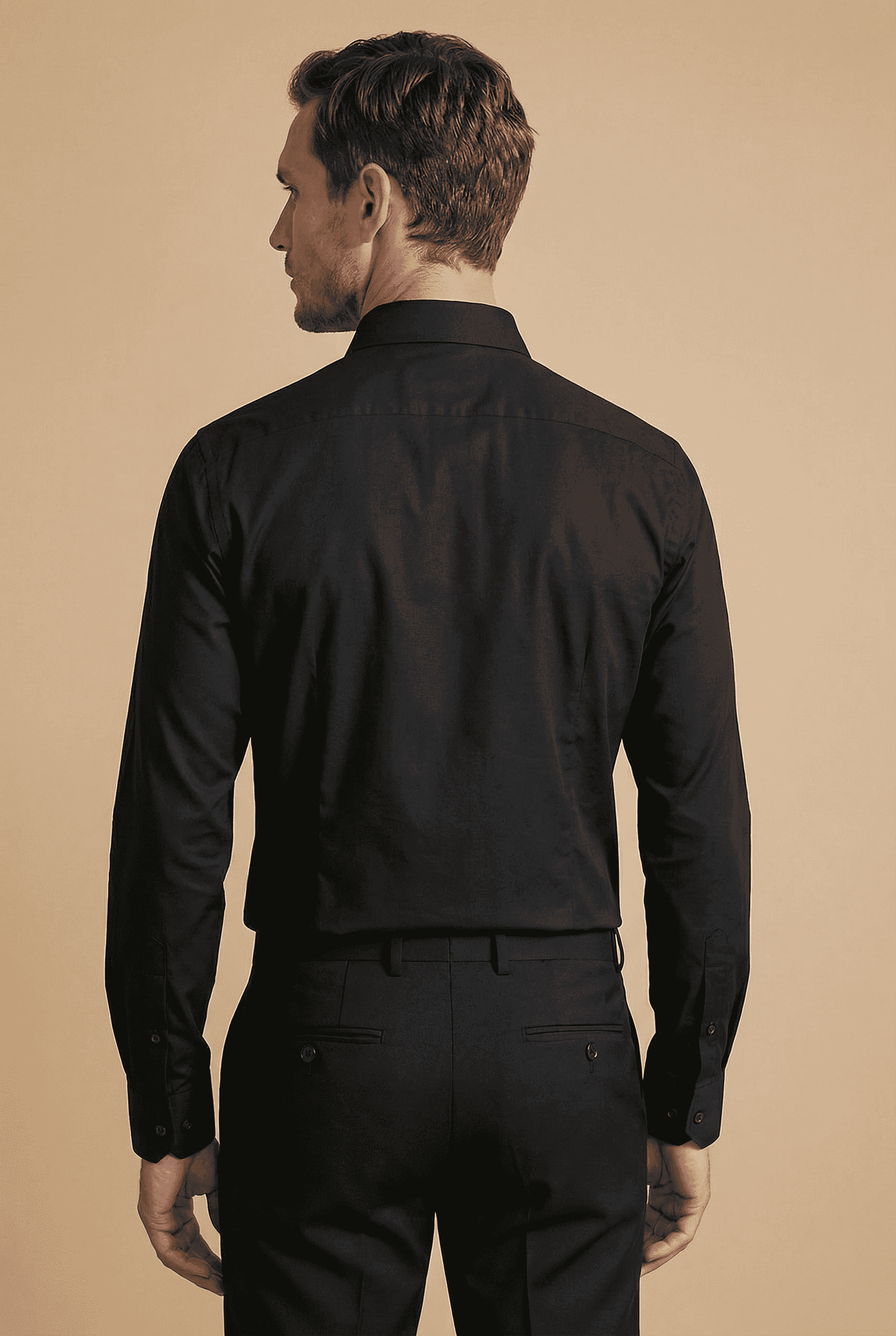 TOLENTINO – Black Italian Shirt - Gabriel Collezione