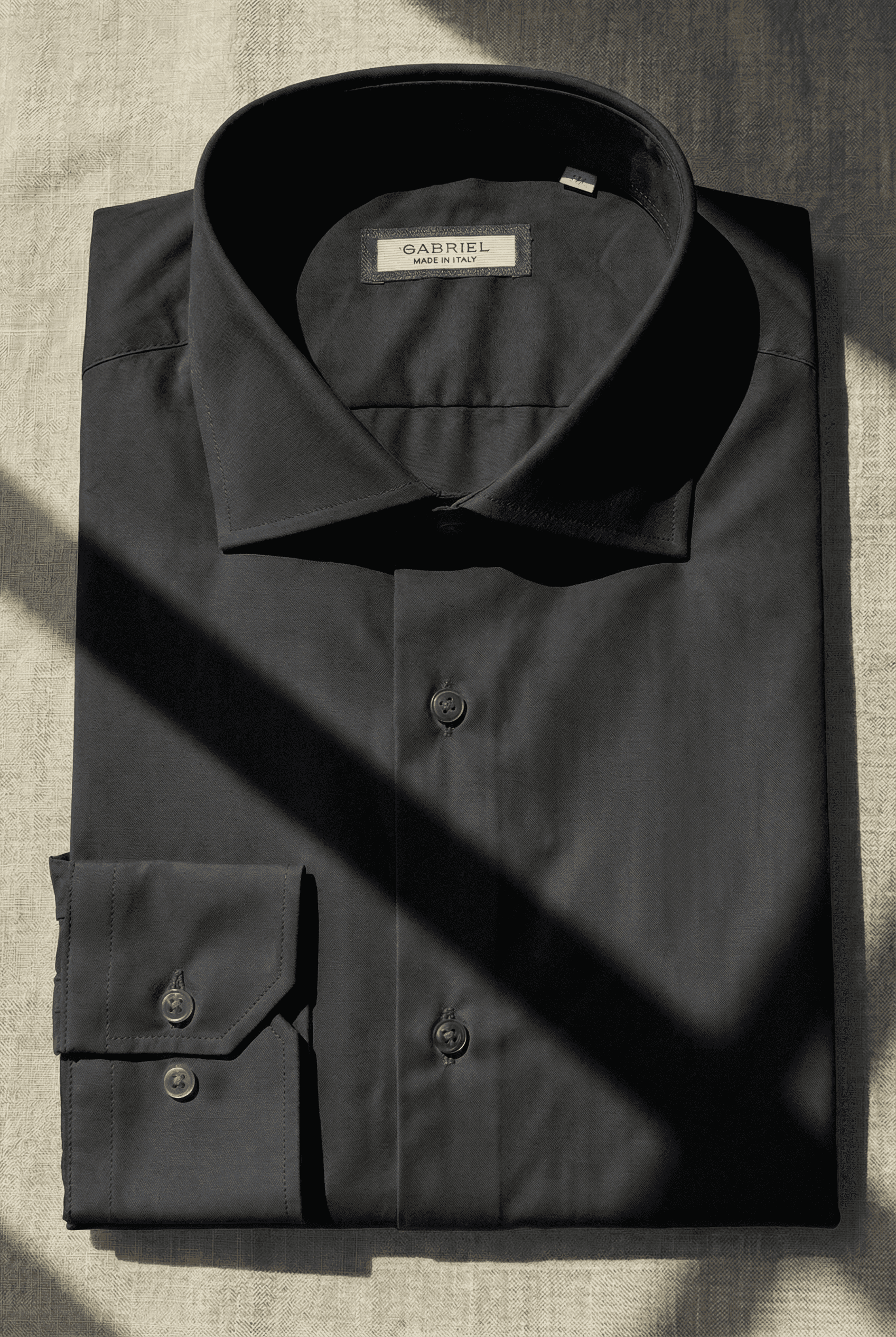 TOLENTINO – Black Italian Shirt - Gabriel Collezione