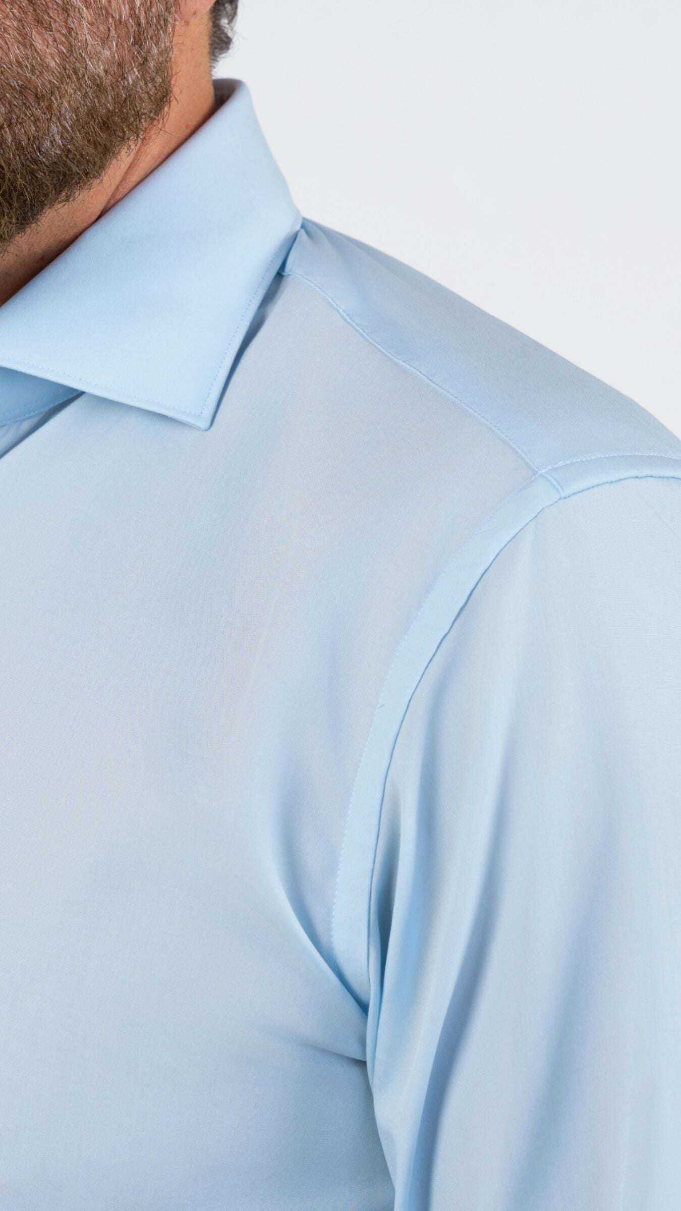 Cordone x Gabriel Sky-Blue Poplin Shirt - Gabriel Collezione