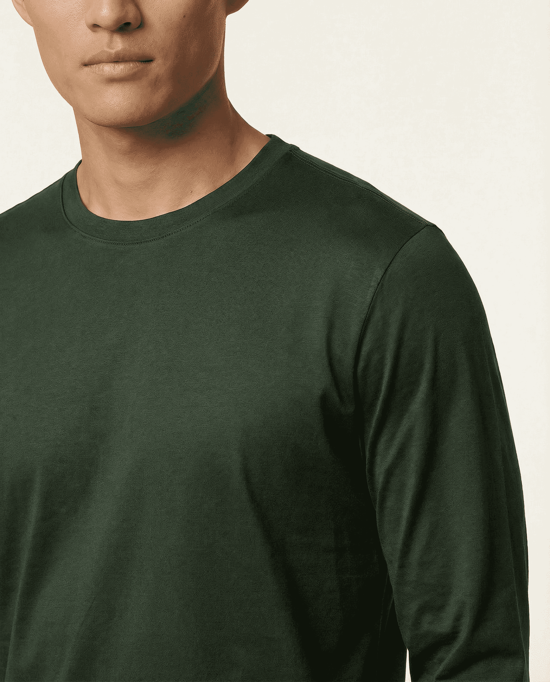 PUGLIA Sweater – 100% Scottish Cotton – Edera Green