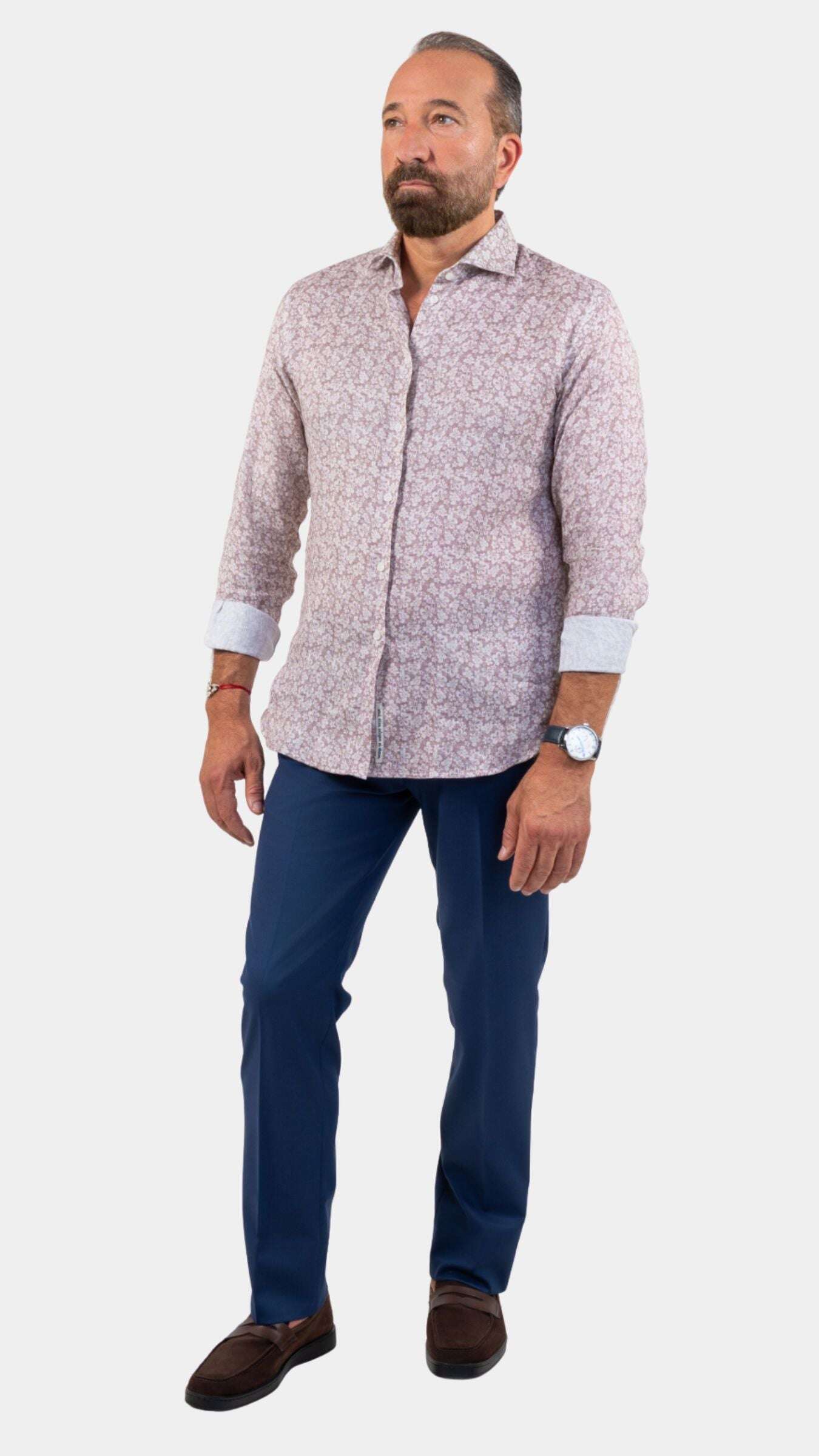 Fefe Floral Linen Shirt - Gabriel Collezione