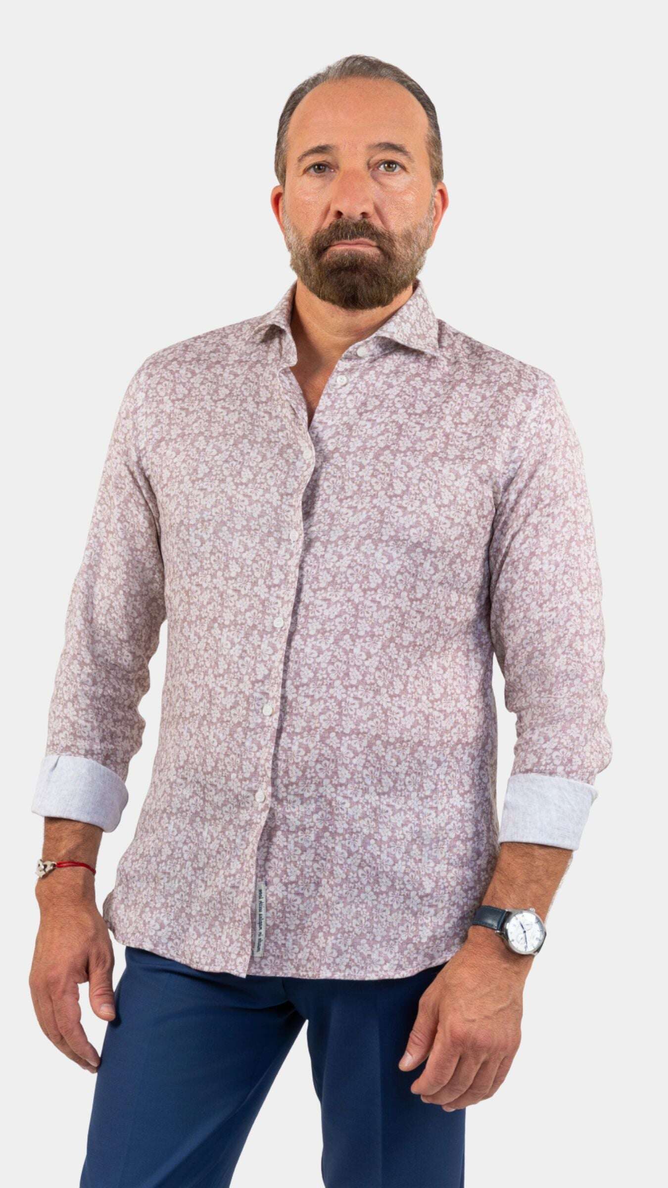 Fefe Floral Linen Shirt - Gabriel Collezione