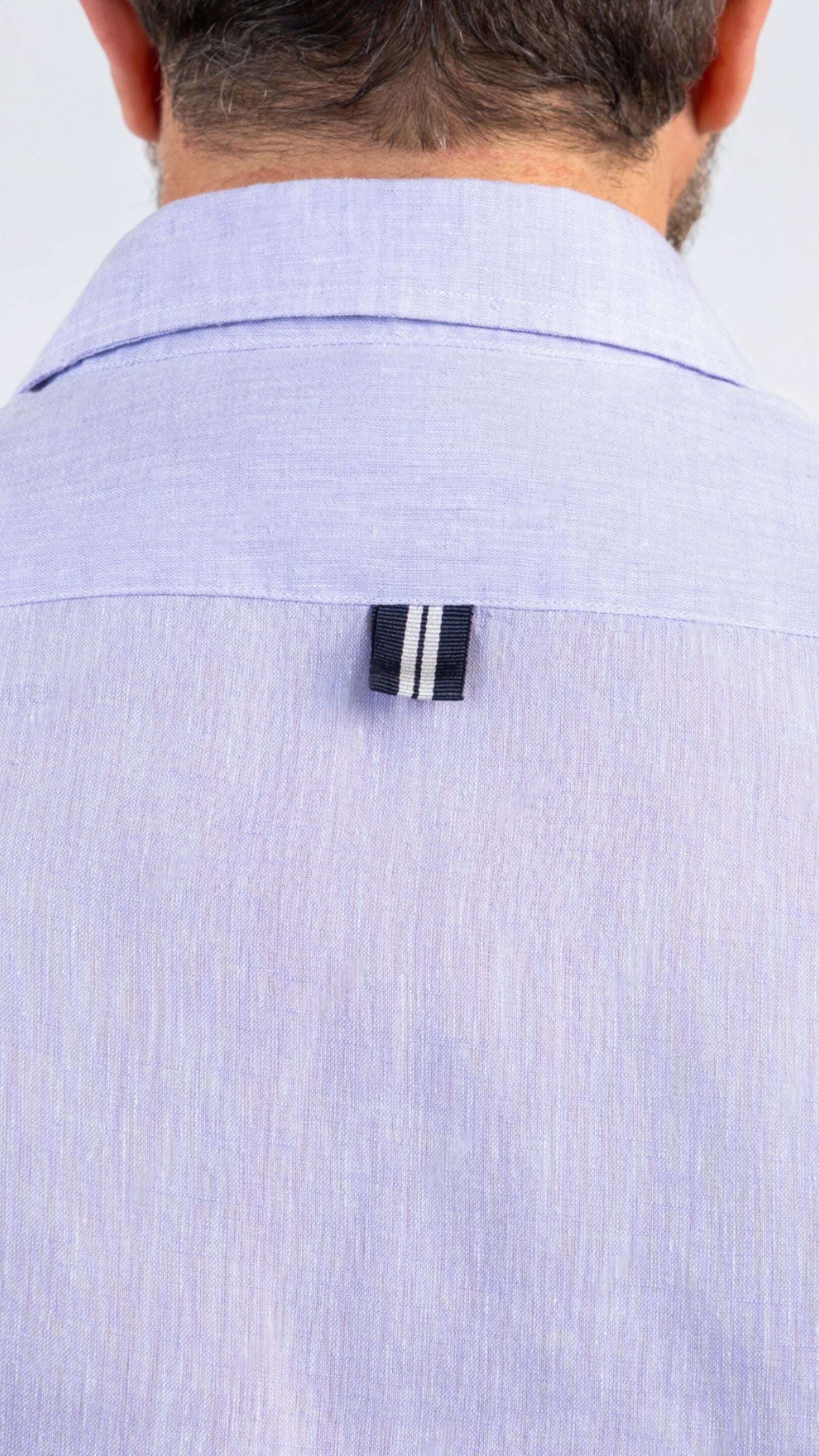 Fefe Violet Linen Shirt - Gabriel Collezione