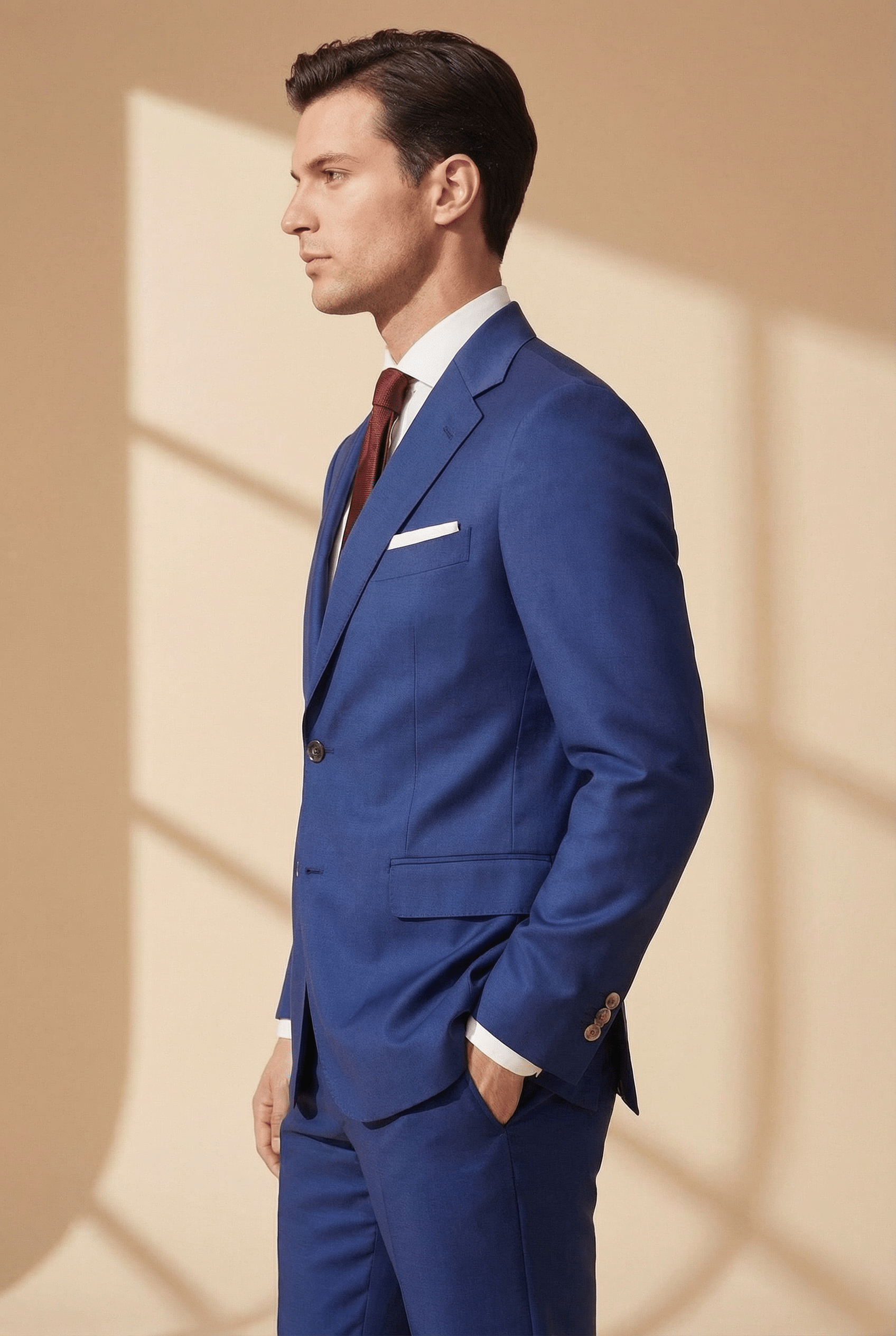 FIRENZE – Royal Blue Tailored Suit - Gabriel Collezione