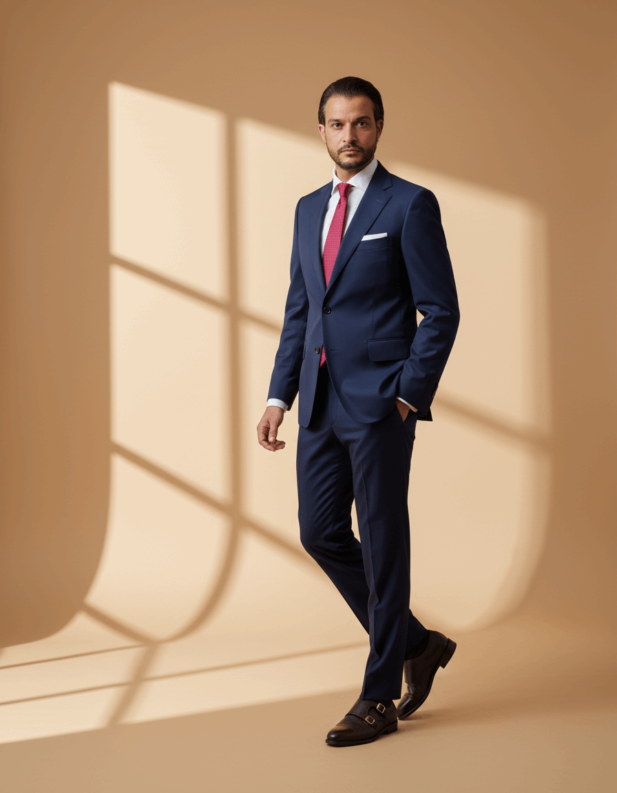 Navy Sartorial Suit – Firenze - Gabriel Collezione