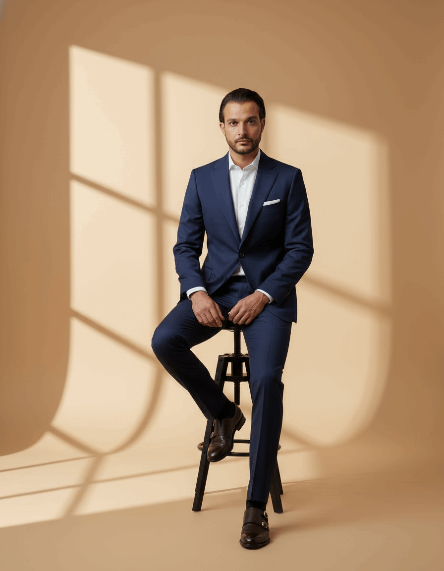 Navy Sartorial Suit – Firenze - Gabriel Collezione