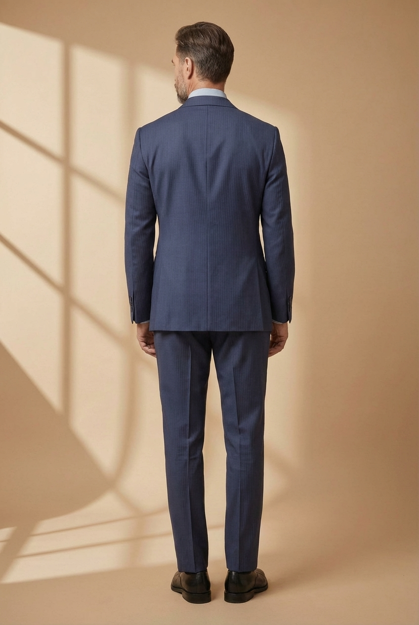 TORINO – Blue Double-Breasted Suit - Gabriel Collezione