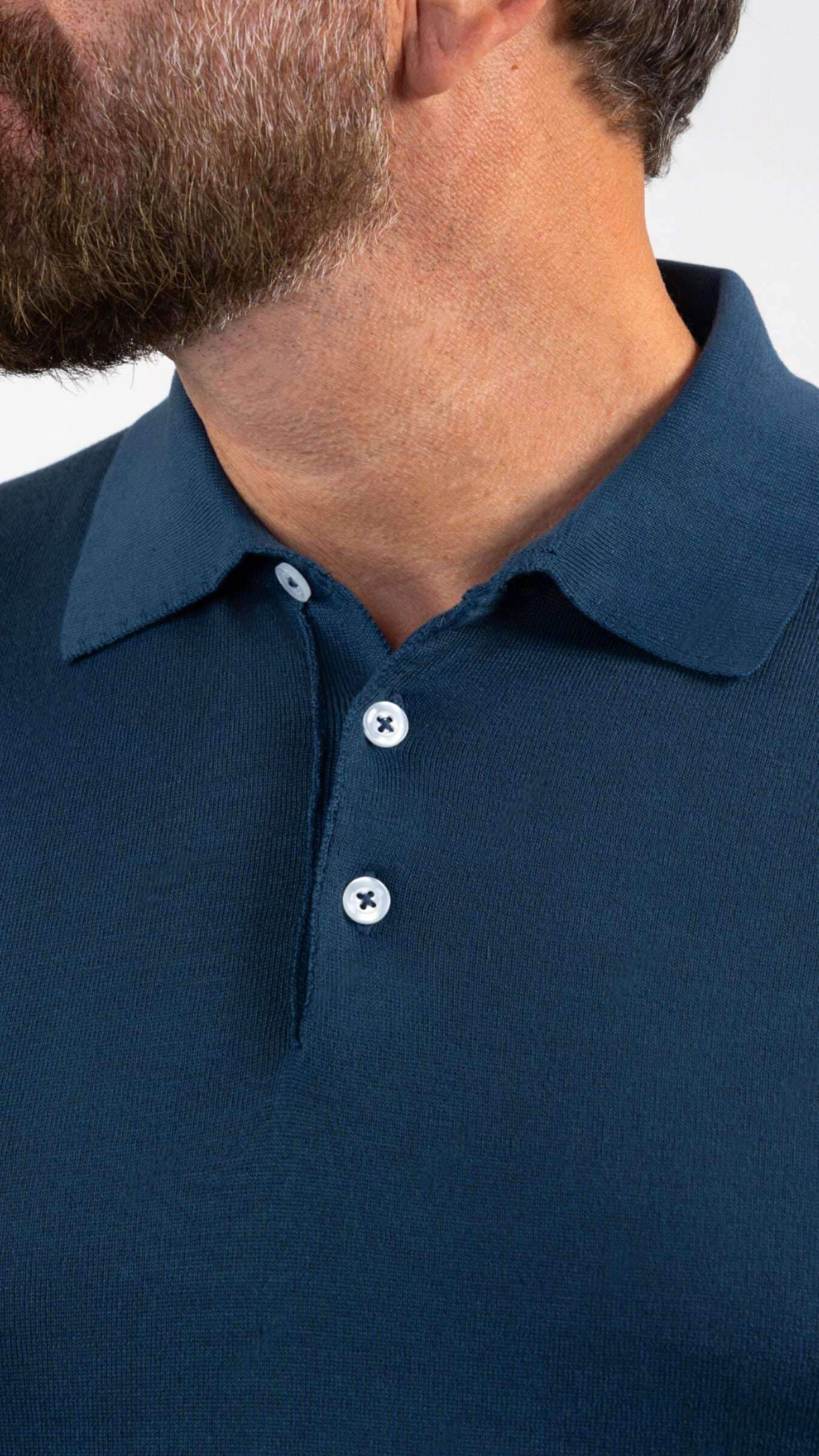 POLO POMPEI BLEU MARINE - Gabriel Collezione