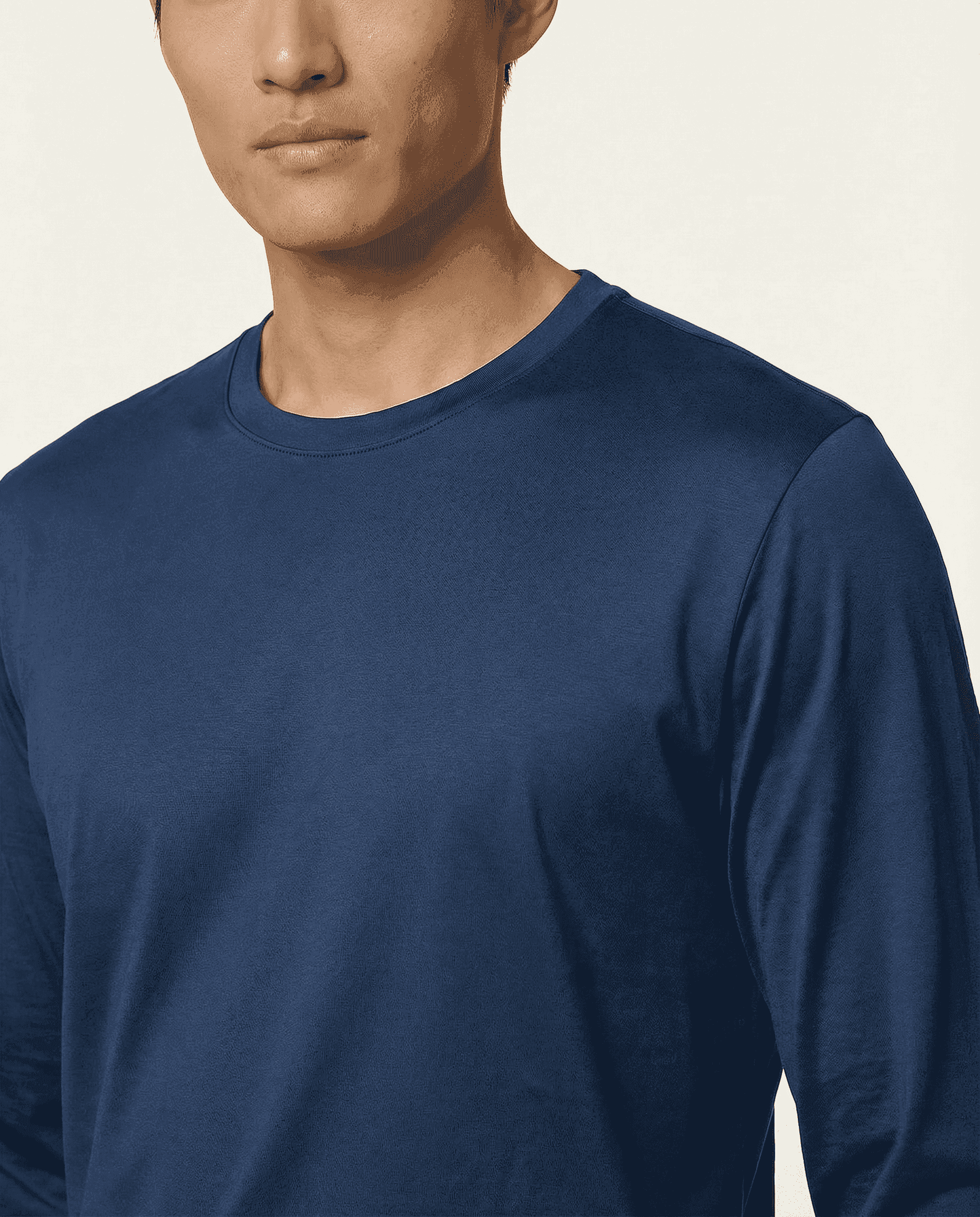 PUGLIA Sweater – 100% Scottish Cotton – Batik Blue