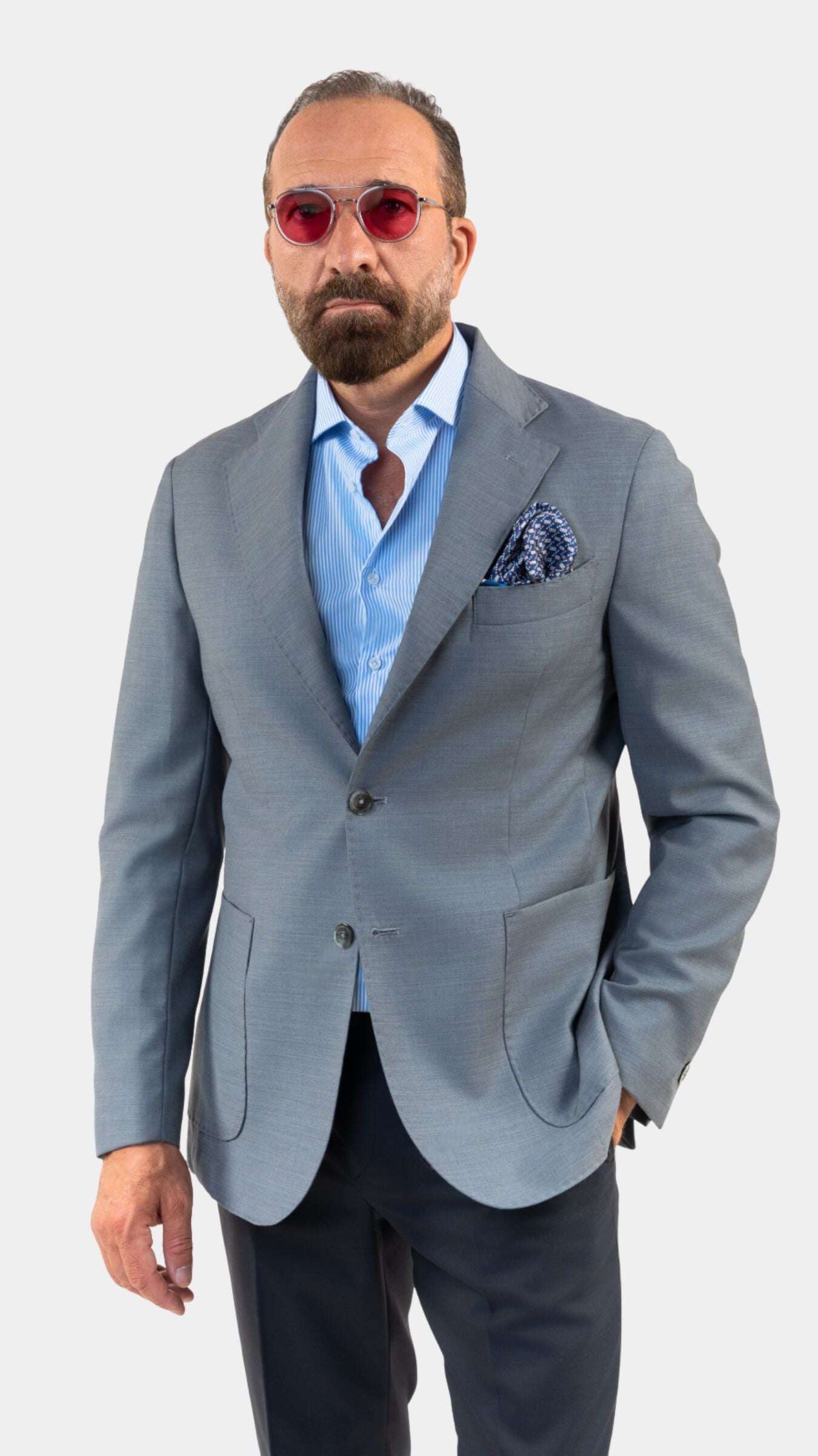 Tasmania Grey Blazer - Gabriel Collezione